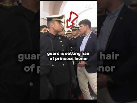 Princess leonor getting royal protocol#leonordeborbon#leonor #princessdeasturia