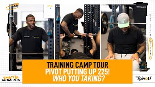 NFL Camp Stop: Ryan, Channing and Fred challenge each other to 225- who does the most? | The Pivot 