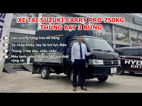 Giá tốt nhất miền Nam - Xe tải Suzuki 750kg thùng bạt kín - Trả góp 5tr/tháng - Xe sẵn giao tận nơi