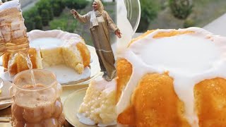 كيك الليمون المنعشه بمنتهي البساطه بطريقتي ومن مطبخي 🤍