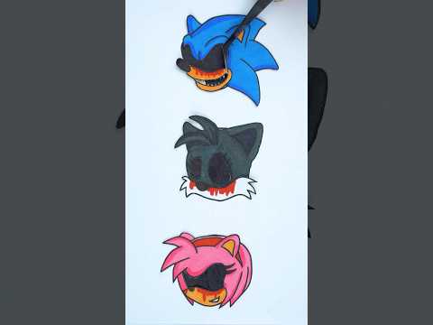 SONIC EXE PUZZLES ? #sonic #sonicthehedgehog #sonicexe #puzzles #drawbeast #drawing