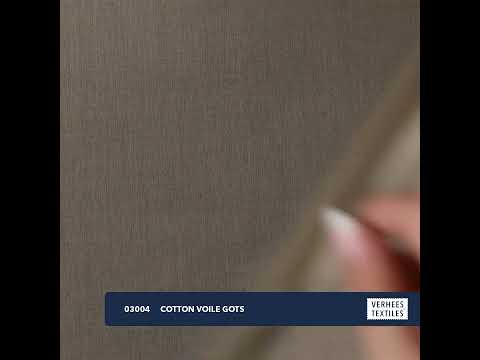 COTTON VOILE GOTS BRICK (youtube video preview)