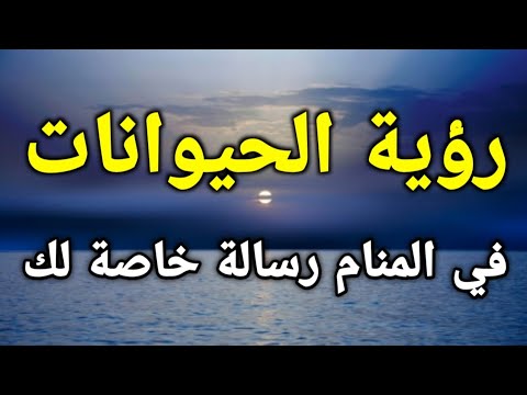 تفسير رؤية الحيوانات في المنام رسالة خاصة لك،تعرف عليها!!