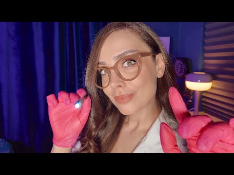 ASMR | Göz, Kulak, Yüz Muayenesi 🩺| Türkçe ASMR