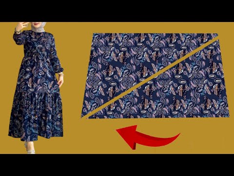 🌹Very Stylish Dresses Cutting and Stitching 🔥Only 1.9 meter Fabric Sew a Dress 🪡Sewing Techniques