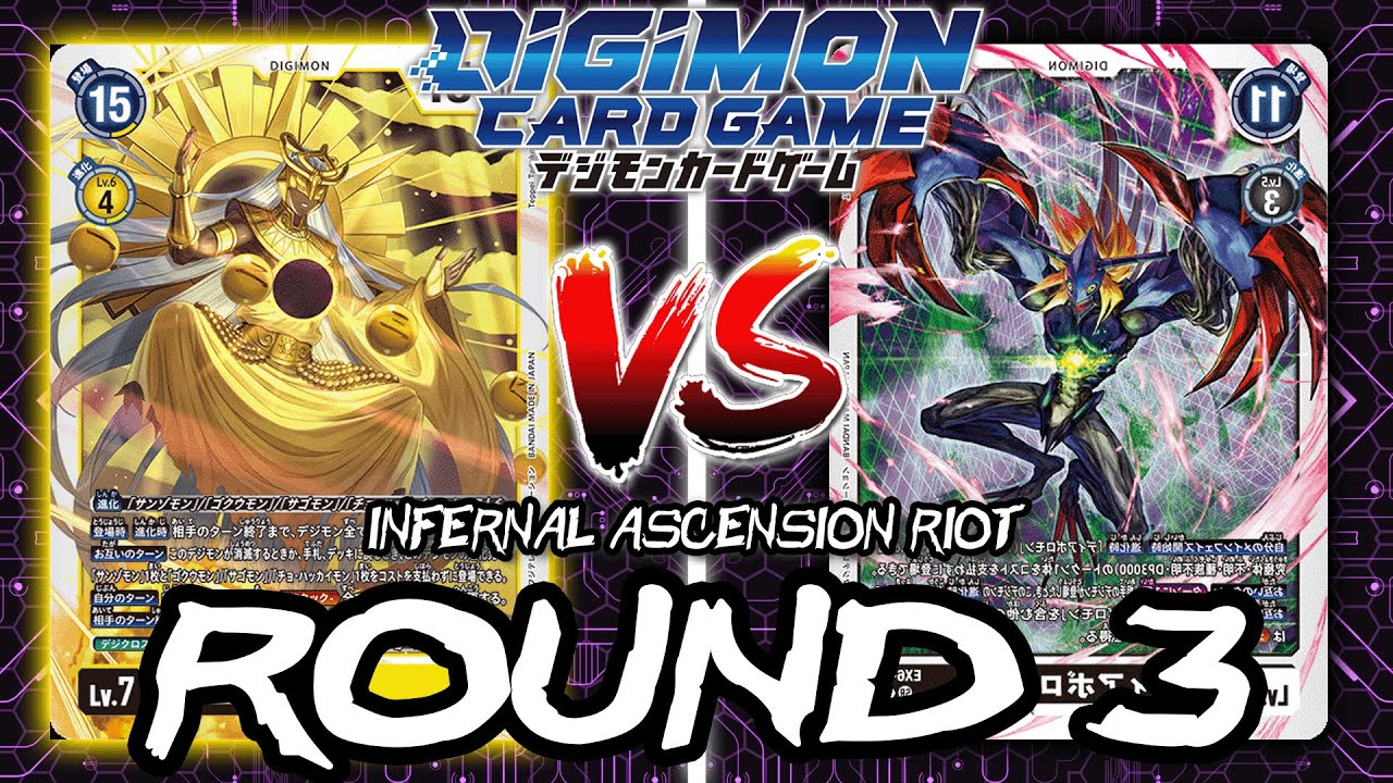 Shakamon VS Diaboromon!! | Digimon Card Game: EX6 Infernal Ascension Riot (ROUND 3)