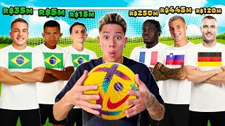 JOGADORES BRASILEIROS vs EUROPEUS vs YOUTUBERS *MUITO EMOCIONANTE 😱