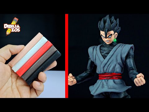 E S E N C I A 🔥 | HICE UN GOHAN BLACK DE PLASTILINA ESCOLAR 🤯