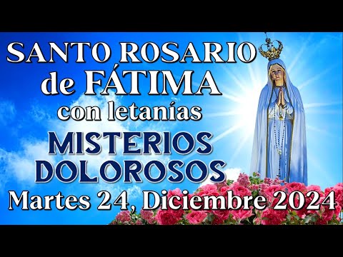 🔵SANTO ROSARIO EN ESPAÑOL, MISTERIOS DOLOROSOS, Diciembre 24, 2024