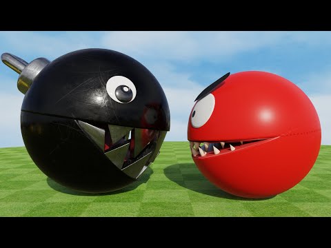 Best of Pacman vs Monster Pacman Compilation | Robot Pac, Granite Pac, Chain Chomp