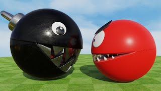 Best of Pacman vs Monster Pacman Compilation | Robot Pac, Granite Pac, Chain Chomp