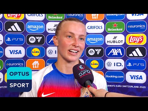 AGGIE BEEVER-JONES can't stop smiling after win, first goal and Euros statement for England 🏴󠁧󠁢󠁥󠁮󠁧󠁿