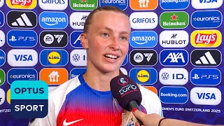 AGGIE BEEVER-JONES can't stop smiling after win, first goal and Euros statement for England 🏴󠁧󠁢󠁥󠁮󠁧󠁿