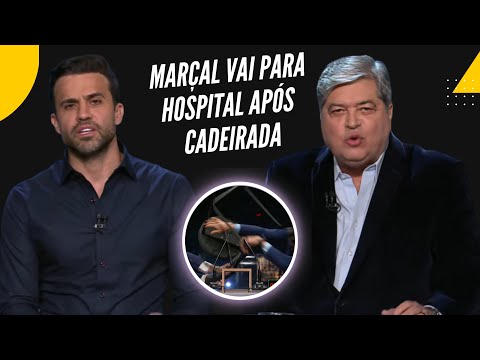 Pablo Marçal fraturou a costela e ficará no hospital após cadeirada de Datena