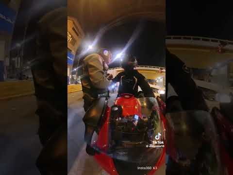 biker 🏍️ es intervenido por policia prepotente y falto de control de sus emociones, #honorycoima  👮