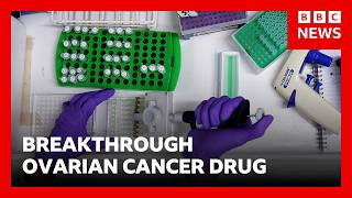 YouTube video thumbnail: Breakthrough Ovarian Cancer Drug Offers Patients More Time and Better Quality of Life