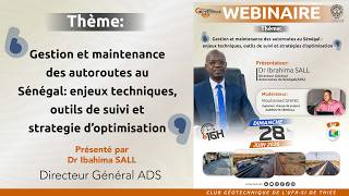 WEBINAIRE | Gestion et maintenance des autoroutes au Sénégal : enjeux et stratégies d’optimisation