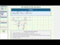 Solving Linear Equations and Inequalities