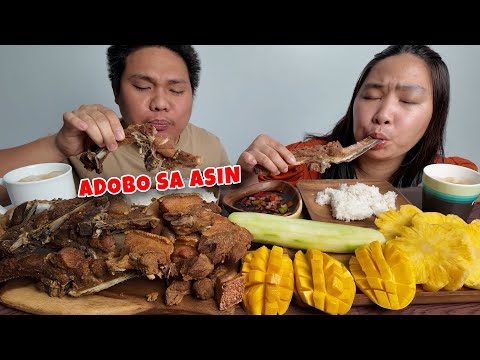 Adobo sa asin mukbang w/ Mr & Mrs Bisaya Studio