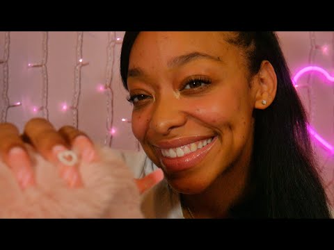 ASMR | Sleepy Triggers 💕 (Hair Brushing, Mouth Sounds, Personal Attention + Fluffy Mic) ✨