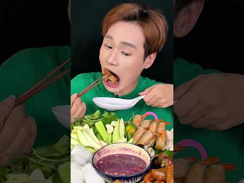 Chén Mắm Tôm Màu Khoai Môn Ăn Bún Đậu | Thắng Múc Bang | #shorts