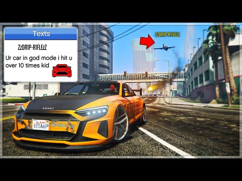 Trolling a Griefer with my “GODMODE” Omnis E-GT on GTA Online