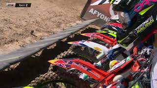 Sacha Coenen back on the bike in Race 2 and already with another Fox Holeshot! #MXGPTurkiye