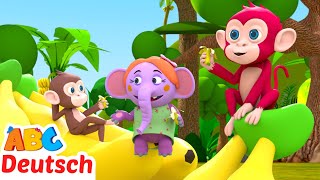 Das Affen Lied 🐒von @ABCKinderliederaufDeutsch | Tierlieder für Kinder | Kinderreime