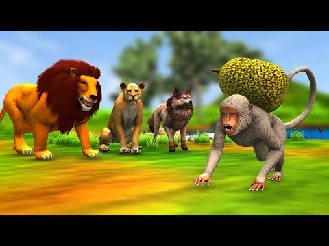 चतुर बंदर एक भेड़िये को चकमा देता है Chatur Bandar aur Bhediya Ki Kahani Clever Monkey Tricks a Wolf