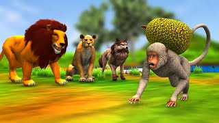 चतुर बंदर एक भेड़िये को चकमा देता है Chatur Bandar aur Bhediya Ki Kahani Clever Monkey Tricks a Wolf