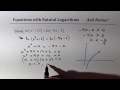 Natural Logarithm Concepts and Applications