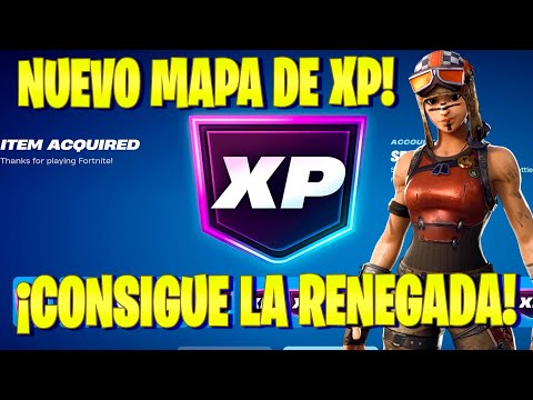 MAPA DE XP PARA CONSEGUIR RAPIDO A LA RENEGADA FORTNITE - COMO SUBIR RAPIDO DE NIVEL EN FORTNITE