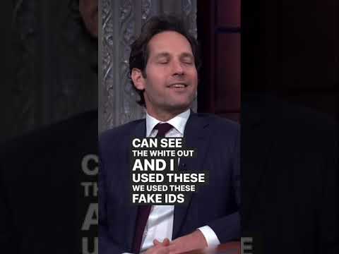 PAUL RUDD made a FAKE ID that listed his HEIGHT as 5’12 #shorts