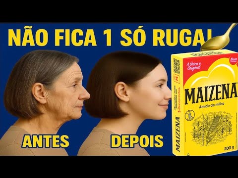 MISTURA ISSO na Sua MAIZENA, e Passa Na RUGA E MANCHA - PELE VELHA fica NOVA