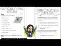 Formatting Titles and Works