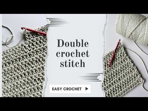 How to double crochet for beginners | Stitching tutorial for beginners