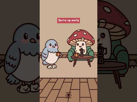 Talking To Someone In The Morning ☀️ Mushie, Birdie & Squirrel | Original Audio: @danielthrasher