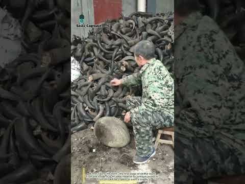 What's hiding inside the horn: the first step to an antique masterpiece
