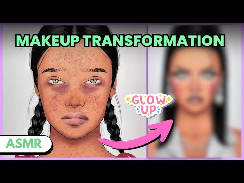 Satisfying Makeup ASMR | Real Product on Paper Art, No Talking