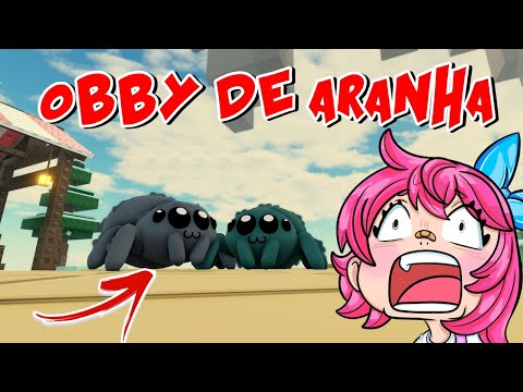 🕷 PRECISAMOS PASSAR O OBBY DE ARANHA GRUDADAS POR UMA TEIA - Roblox