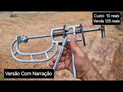 Ganhe um bom Dinheiro fabricando sargentos  grampos C  usando material reciclado