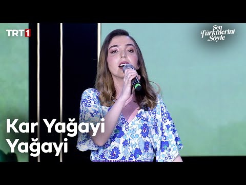 Canan Hazal Akgöz - Kar Yağayi Yağayi - Sen Türkülerini Söyle @trt1