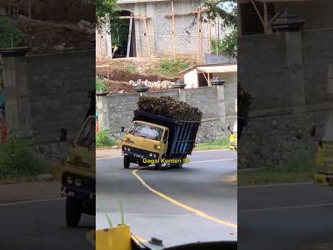 Truk Tebu Sempoyongan Di Jalur Lahor, Sampai Mau T3rguling