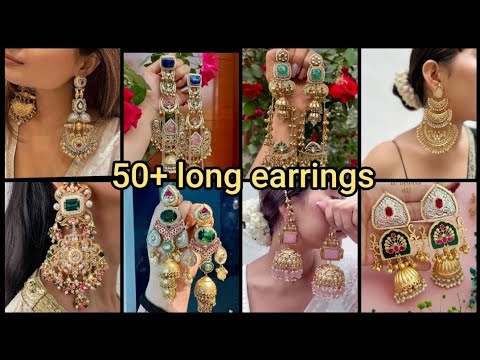 Long earring design/longest earrings #longearrings #earrings #bridaljewellery