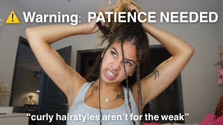 Trying Different Curly Hairstyles for a WEEK….ft. rage