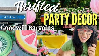 Don't waste money on cheap Amazon party decor,  create high end look with Thrift store bargains