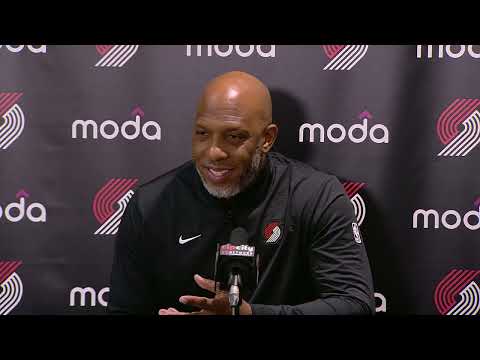 Chauncey Billups Postgame Interview | Portland Trail Blazers 119, New Orleans Pelicans 100