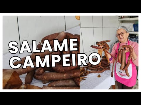 SALAME CASEIRO DEFUMADO 🌪️🥩 QUASE ESTRAGOU TUDO COM A CHUVA! 😱 MAS EU NÃO DESISTI! 💪