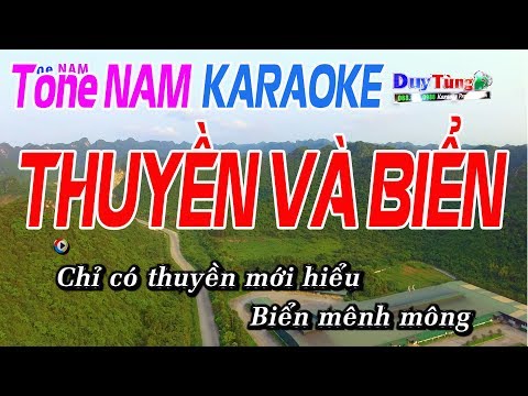 Thuyền Và Biển karaoke Tone Nam  – Karaoke Duy Tùng