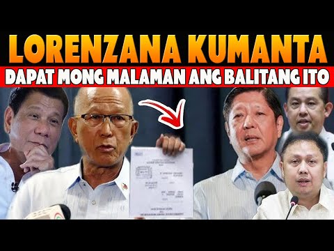 KAKAPASOK LANG Grabe to! NAGSALITA nasi DELFlN LORENZANA! GINULAT ang Taong Bayan Palasy0 REACTION